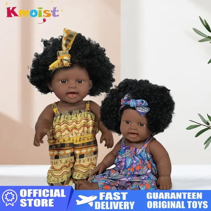 

12 Inch Full Body Girls Boys Lovely Vinyl Dark Fashion Dolls Children Toy Black Hair Doll Toys for Kids Christmas Gifts