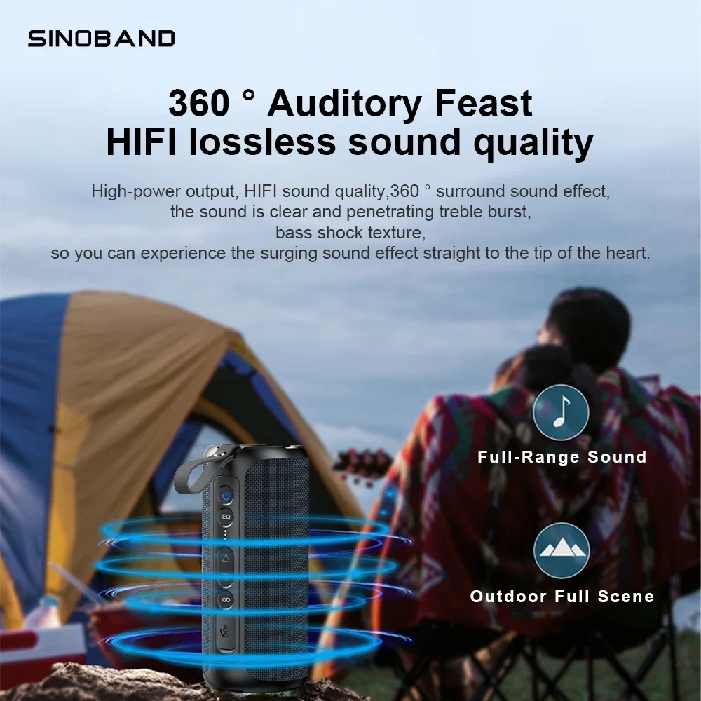 XDobo Sinoband تشالنجر 50 واط عالية الطاقة سمّاعات بلوتوث مضخم صوت ستيريو الوسائط المتعددة المحمولة سماعة لاسلكية تعمل بالبلوتوث المتكلم #5