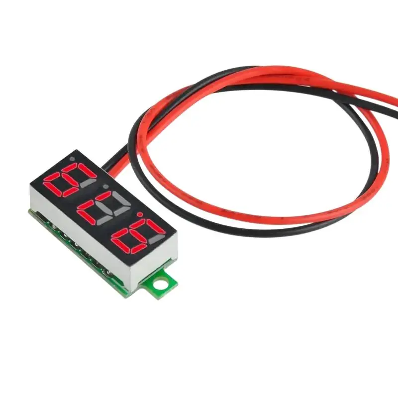 

0.28 Inch DC LED Digital Voltmeter 0 100V Voltage Meter Auto Car Mobile Power Voltage Tester Detector 12V Red