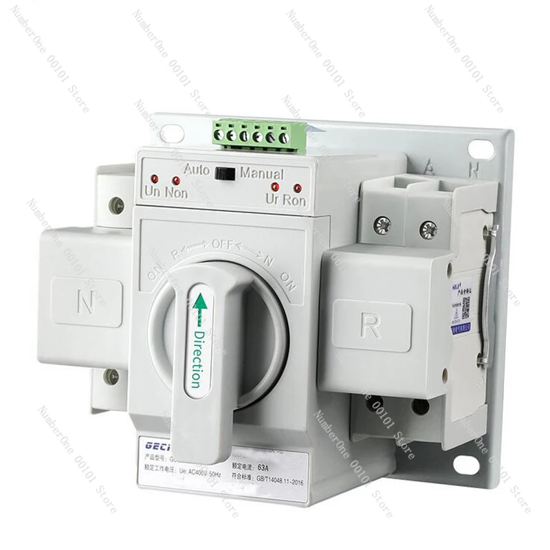 2P 63A 110V/220V MCB type Dual Power Automatic transfer switch ATS Rated voltage 220V /380V Rated frequency 50/60Hz