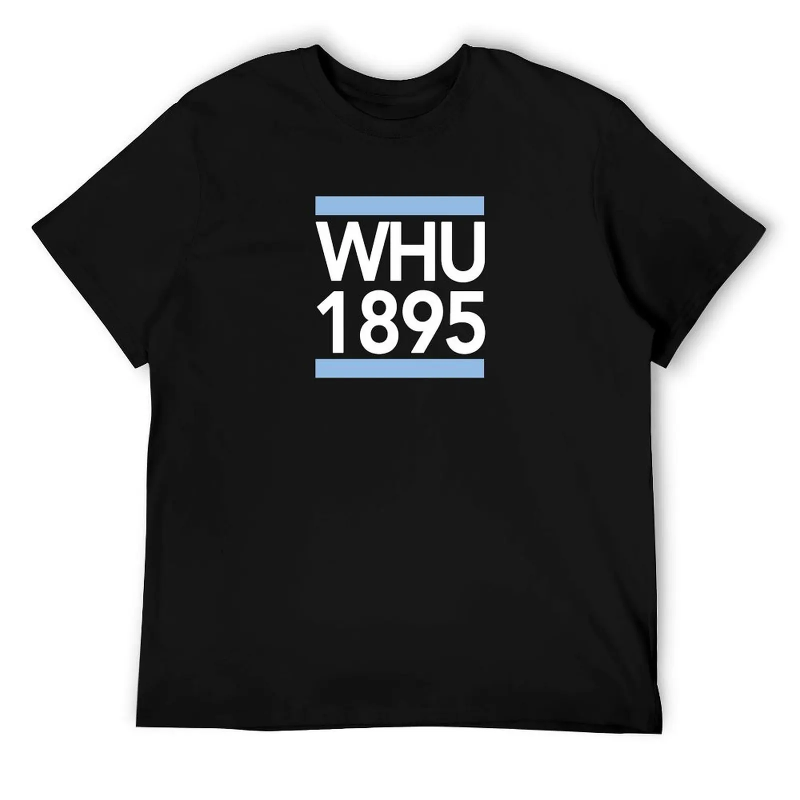 

WHU 1895 T-Shirt t shirt man casual black cotton t-shirt plain for man package T-Shirt