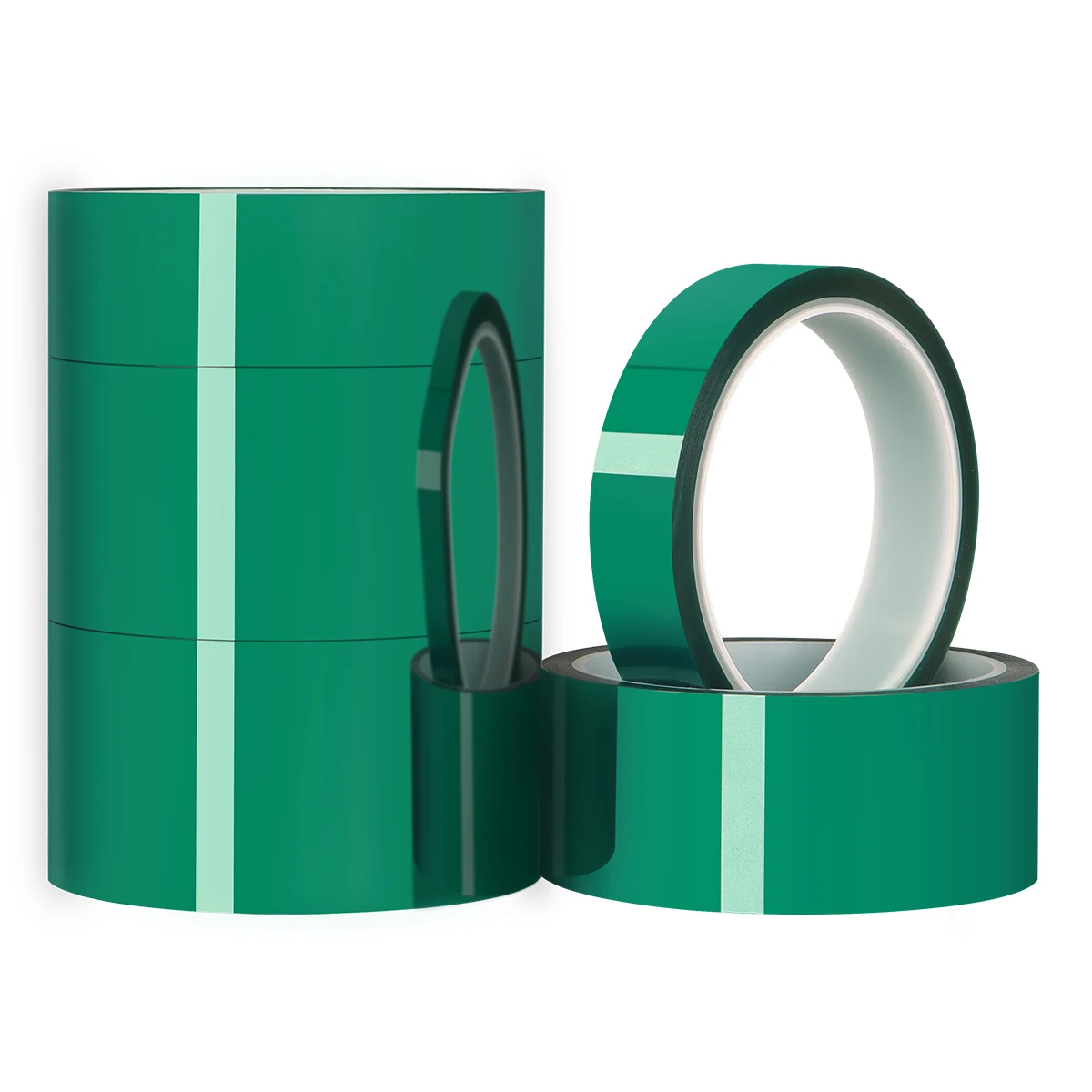 33m Green PET Film Tape High Temperature Resistant PCB Circuit Board SMT Welding Electroplating Protection Insulation Shielding