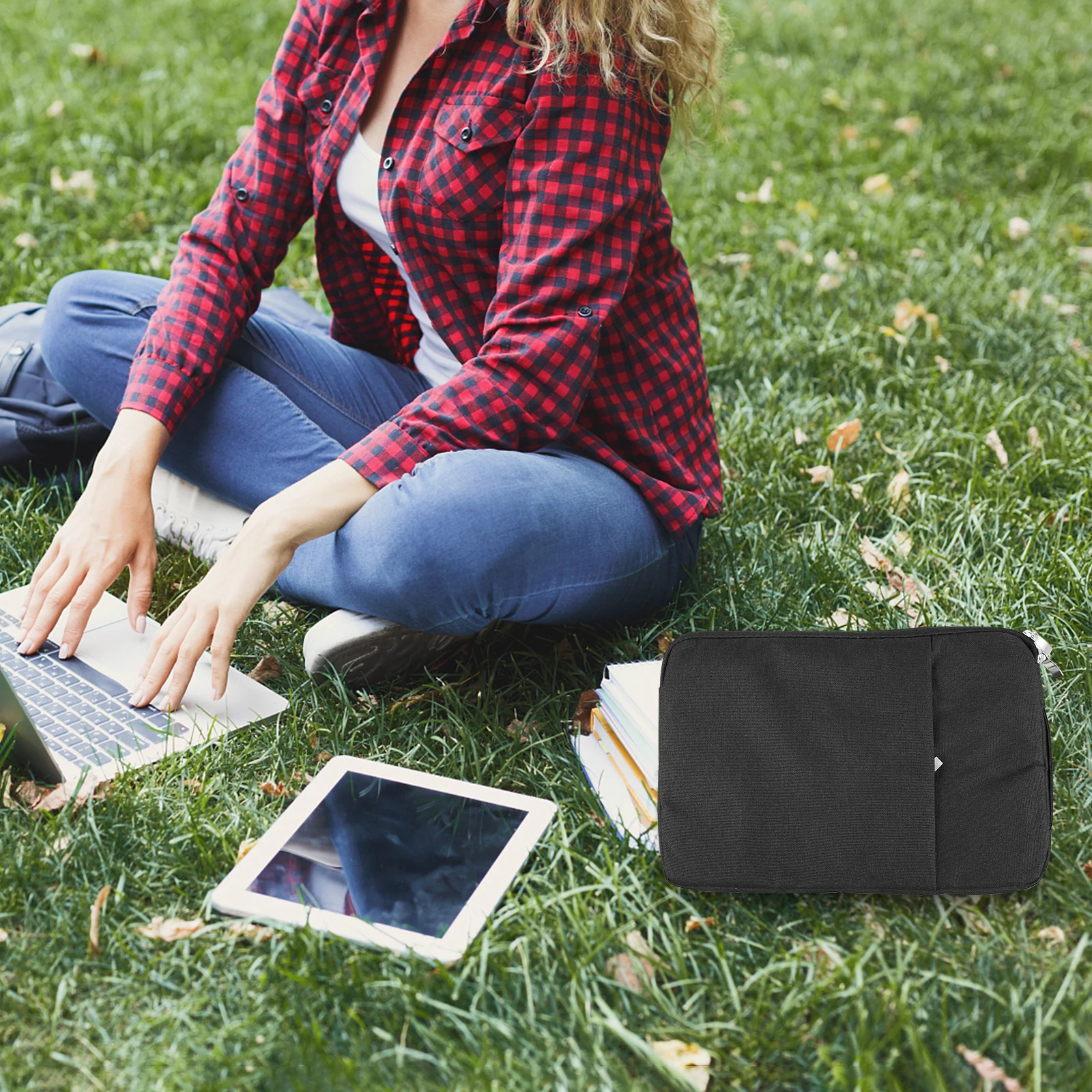 

11 Inch Notebook Bag Laptop Protective Sleeve Dustproof Water Resistant Oxford Fabric Storage Case for Tablet Sleeve Pouch