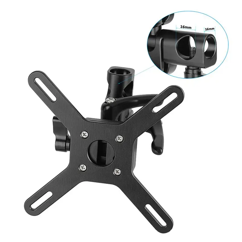 MYdaY- دعامة حامل شاشة قابلة للتعديل مع مشبك متوافق سريع التحرير، حامل VESA يناسب شاشة LCD مقاس 13 إلى 32 بوصة