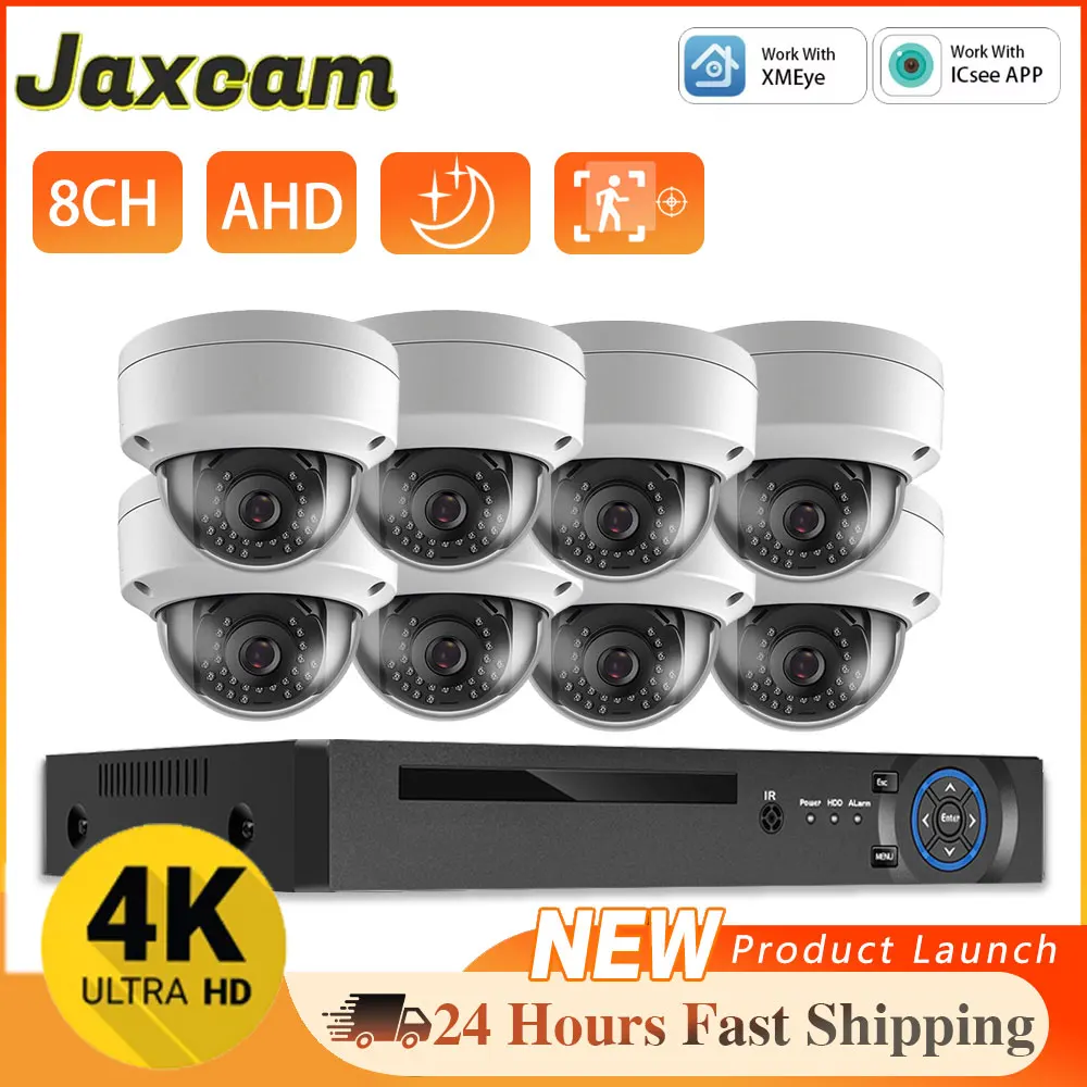 

H.265 8CH 8MP Security Camera System 4K AHD DVR 8MP Indoor Outdoor IP Camera IP66 Vandal-proof Video Surveillance Camera Kit