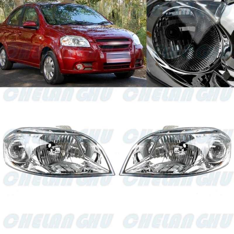 

1 пара фар в сборе без лампочек, подходит для Chevrolet Lova 2006 2007 2008 2009, автомобильные аксессуары