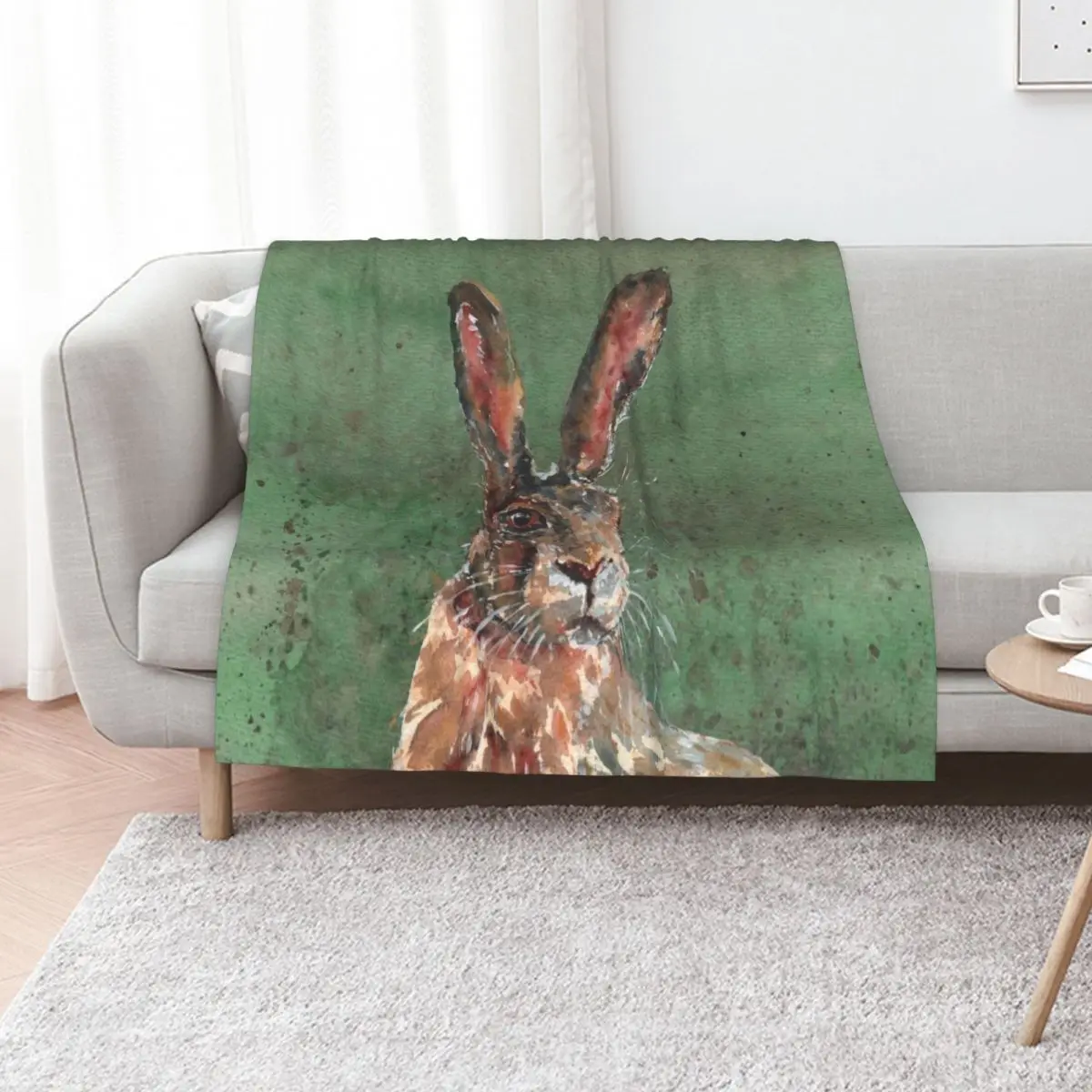 Hare Throw Blanket valentine gift ideas Hairy Bed covers Camping For Baby Luxury Blankets