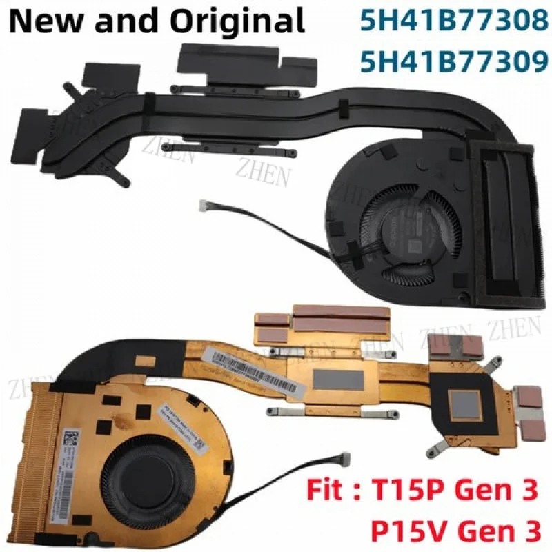 

Y CPU Cool Fan Heatsink Radiator For Lenovo ThinkPad T15p P15v Gen3 5H41B77308/09