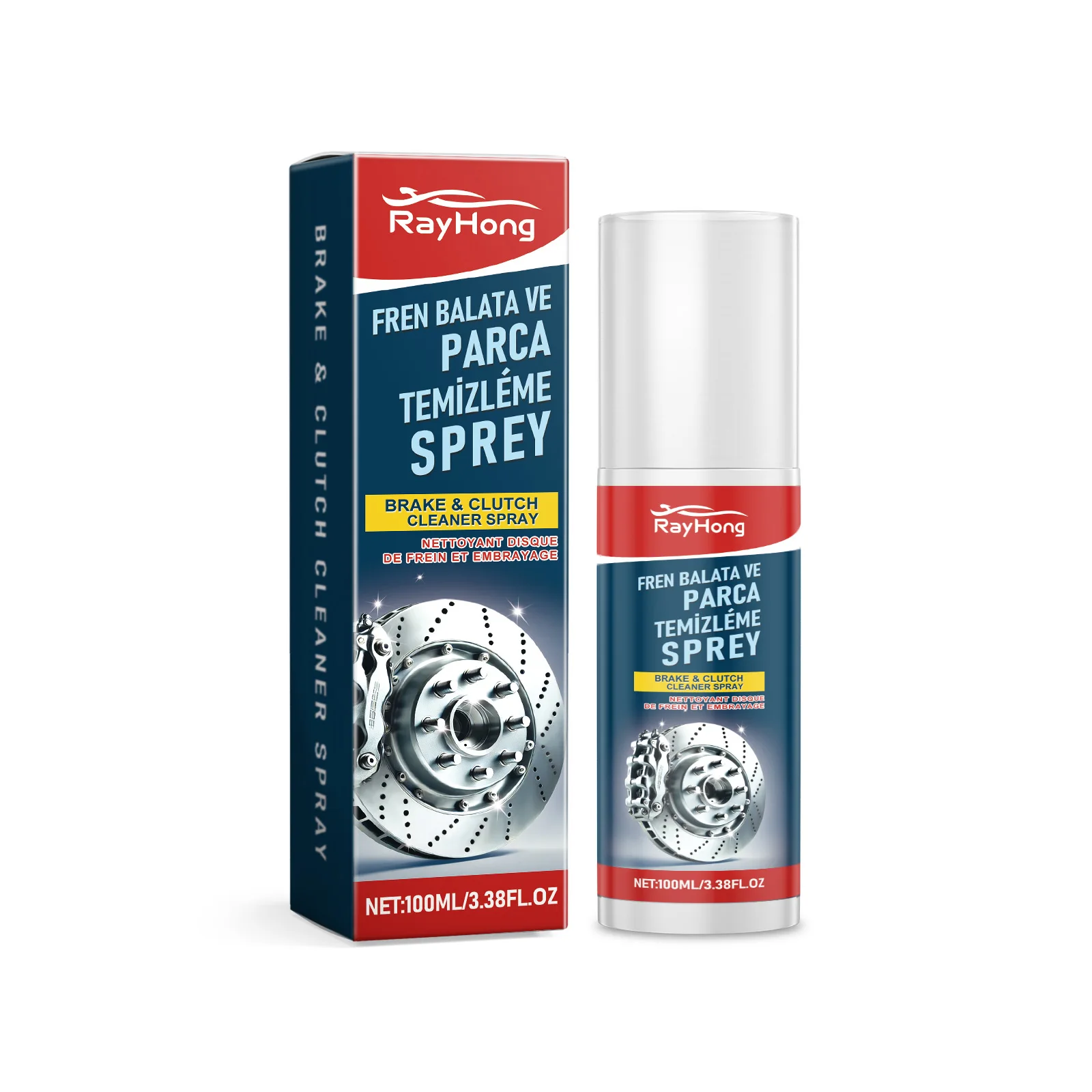 Nettoyant pour freins, dégraissant, dépoussiéreur, nettoyeur de disques, prévention du bruit, inhibiteur de Corrosion, évaporation rapide, pièces de frein, 100ml