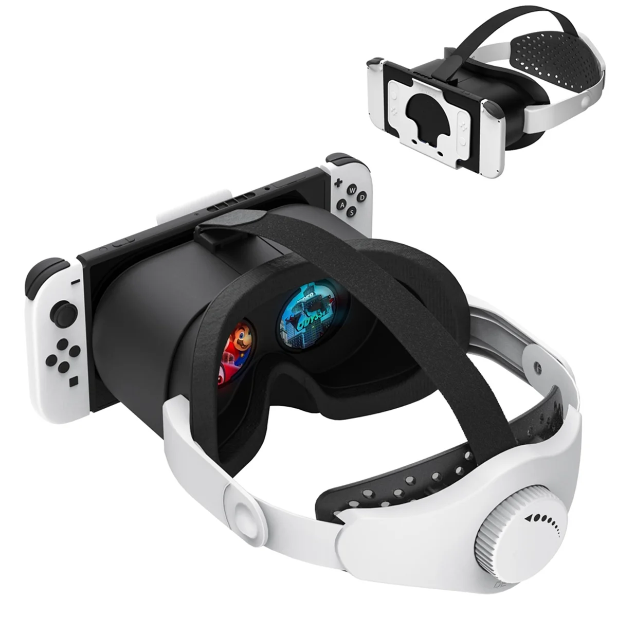 BFYL-VR Headset 3D Virtual Reality Glasses Adjustable Headband 3D VR Virtual Reality Glasses for Nintendo Switch & OLED