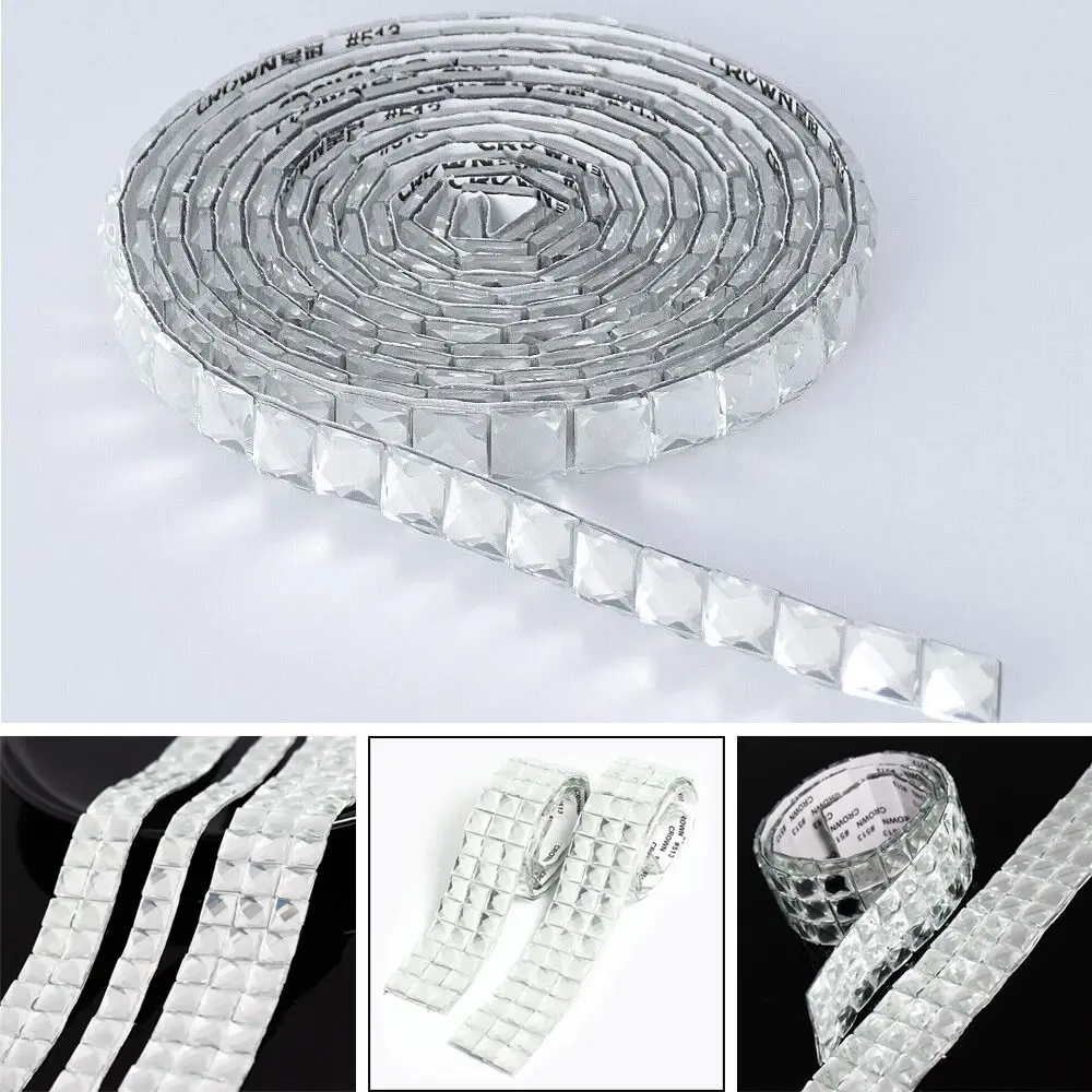 90cm lustrzane płytki mozaikowe samoprzylepne kryształowe diamentowe szklane naklejki ścienne DIY Handmade Craft Ball strona dekoracji wnętrz
