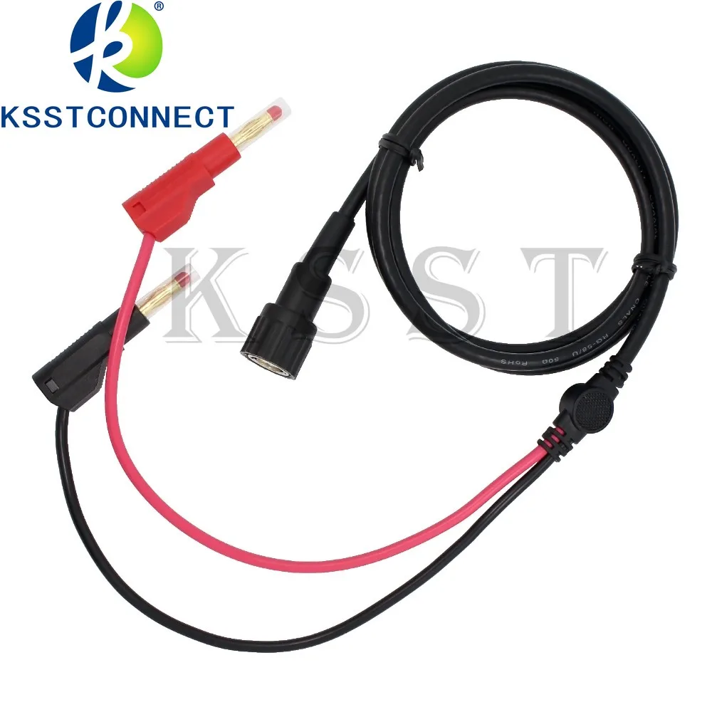 1pcc BNCQ9 To Dual 4mm Stackable Shrouded Banana Plug with Test Leads Probe Cable 120CM