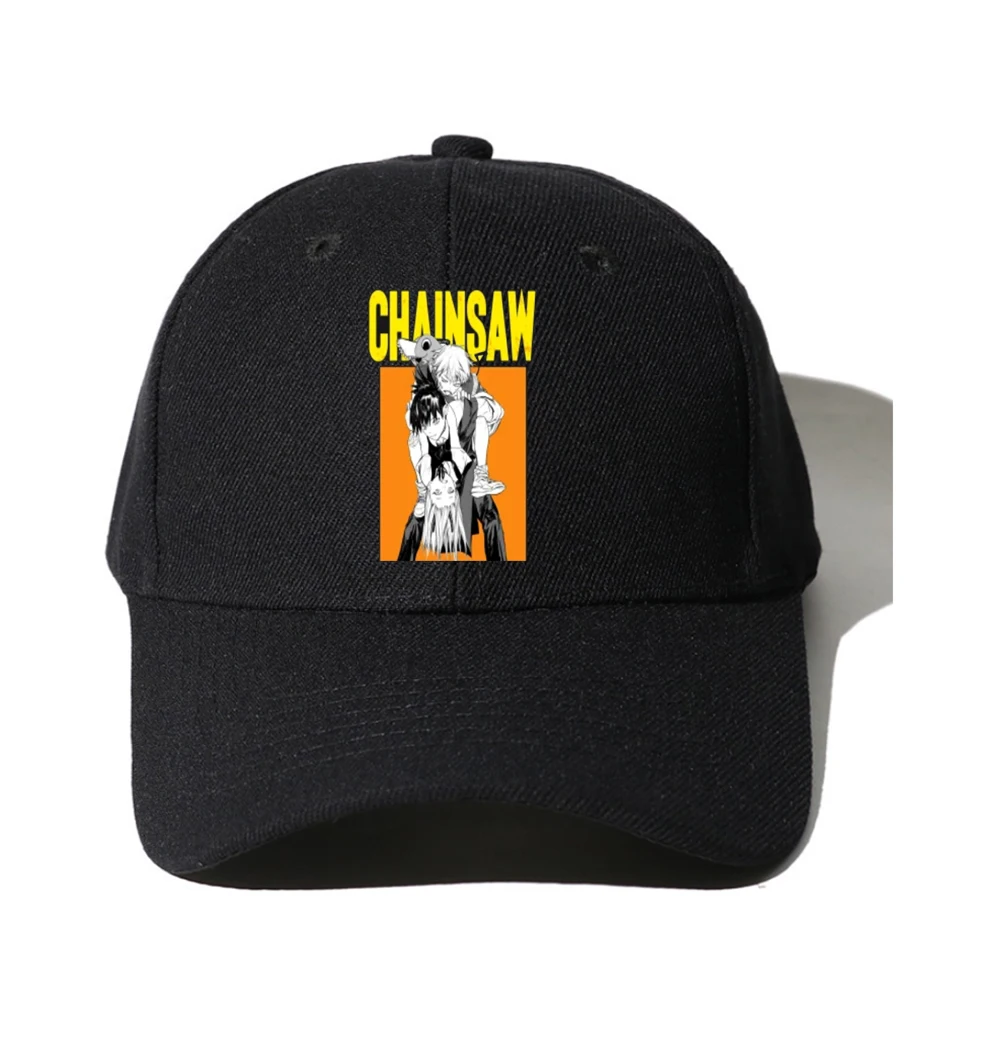 Teenagers Hip Hop Caps  Baseball Cap Spring Autumn Men Snapback Dad Hat  Baseball Cap for aniem Chainsaw Man Cartoon Hat