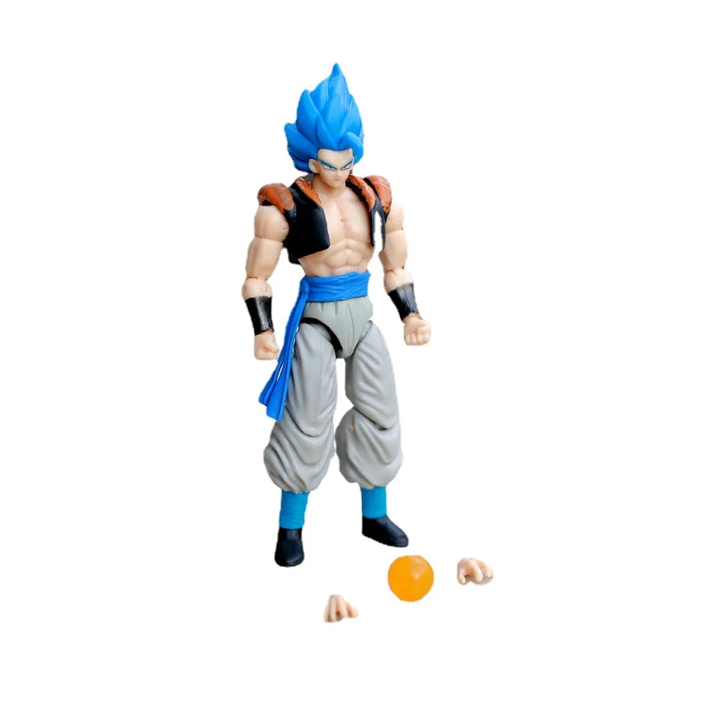 5 Pcs/Set Dragon Ball Action Figure Son Goku Vegeta Gogeta Super Saiyan Change Head Figurine 2 Style Ornament Gifts