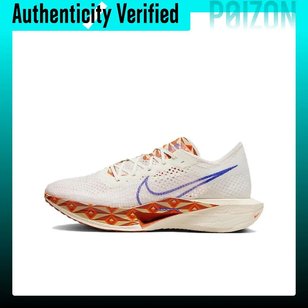 Nike ZoomX Vaporfly 3 Abrasion Resistant Low top Marathon Long Distance Running Racing Running Shoes Men's White FQ7676-100
