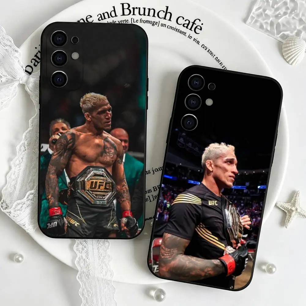Fighter C-Charles Oliveira Phone Case For Samsung S25,S24,S21,S22,S23,S30,Ultra,S20,Plus,Fe,Lite,Note,10,Black Cover