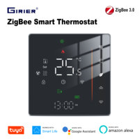 GIRIER Tuya Smart ZigBee Thermostat for Water/Gas Boiler Electric Floor Heating Temperature Controller Supports Alexa Hey Google