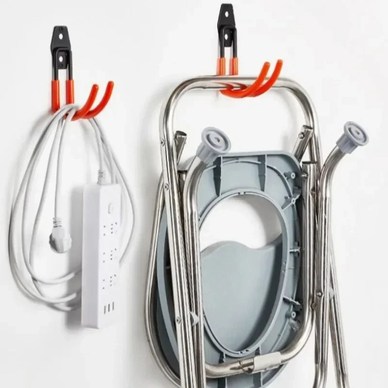 Large Hook Water Pipe Storage Wall Mounting Type Metal Cable Helmet Organizer Wall Hook Protective Cover Durable Tool Part