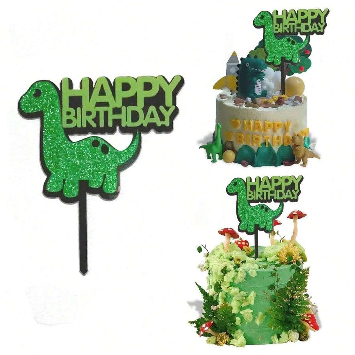 Dinosaurier Thema Party Dinosaurier Geburtstags torte Topper Dschungel Safari Party Dinosaurier Kuchen Dekor Jurassic World Party Dekor ﻿ – Detail 1