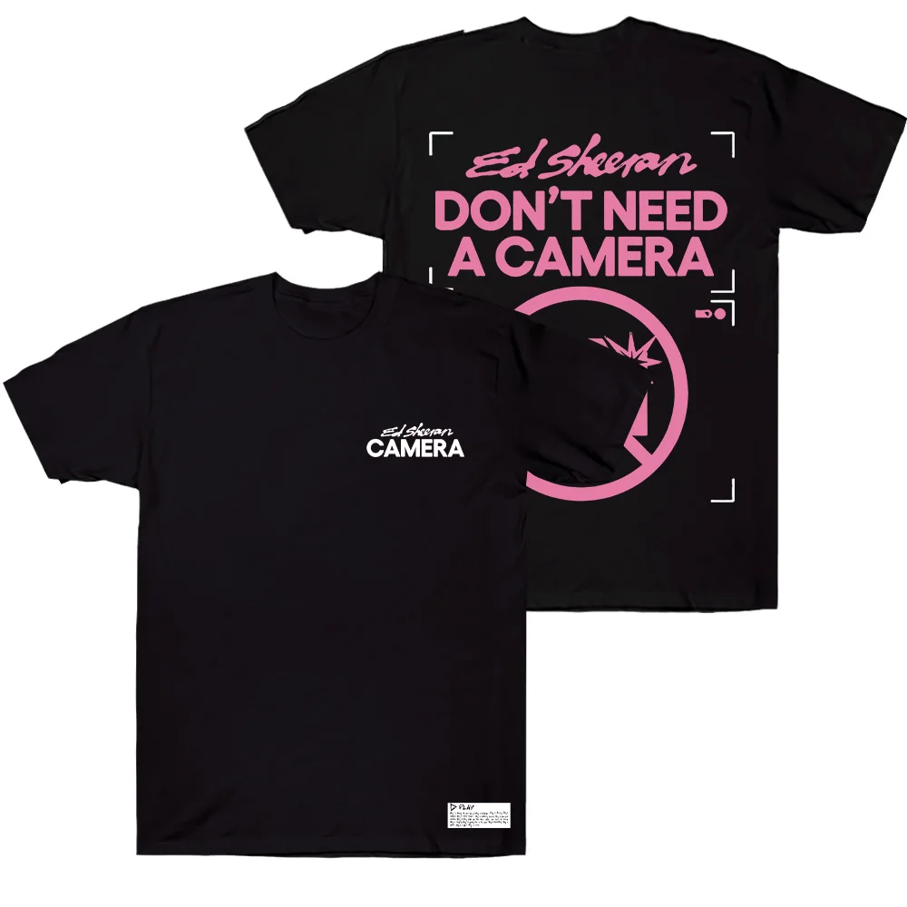

Ed Sheeran Don’t Need A Camera T-Shirts Men Clothing High Street New Top Tees Unisex Cotton T Shirts Short Sleeve Round Neck Y2K