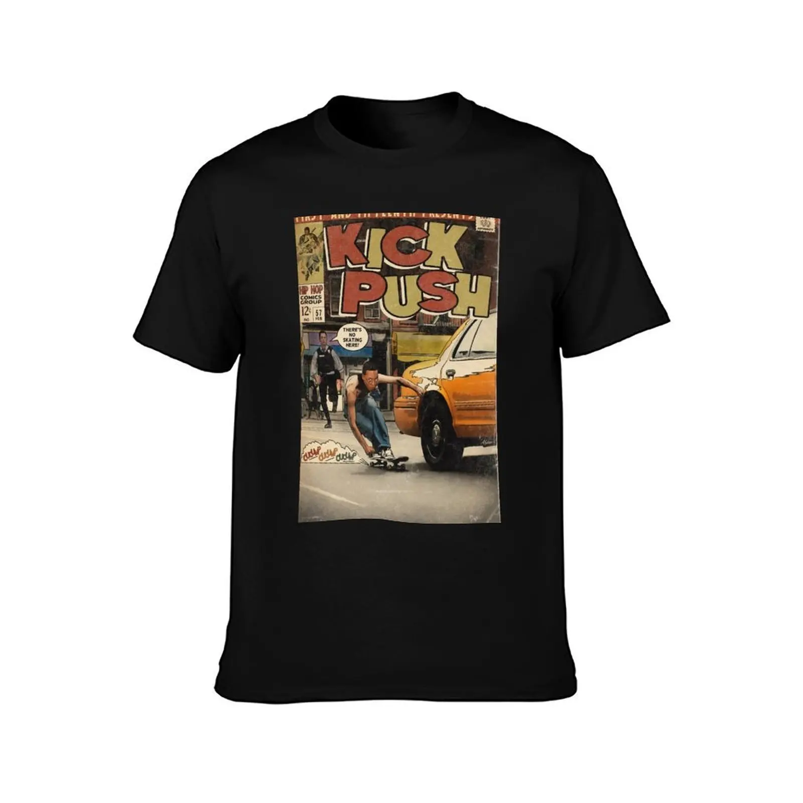 Lupe Fiasco - Kick Push Comic T-Shirt, Summer Casual Cotton Tee, Oversized Streetwear Tops, Vintage Graphic Print, 100% Cotton
