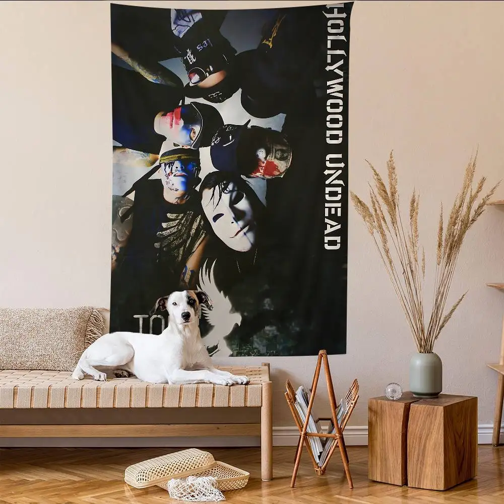 Rock Band H-Hollywood Undead Singer Hanging Bohemian Tapestry Hippie Wall Hanging Bohemian Wall Tapestries Mandala Home Decor