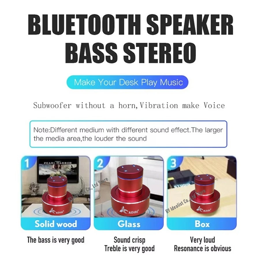 Altavoz Bluetooth inalámbrico con Wifi de 42W, columna Vibro Adin, Anti-portero, fuerte efecto de vibración, Subwoofer, caja de sonido de música para teléfono