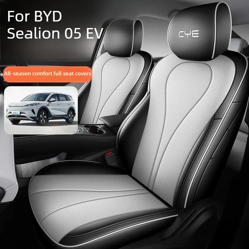 Custom Fit Car Special Seat Cover 5 seat For BYD Sealion 05 EV 2025 2026 Car Seat Cover Full Set Top Quality Leather