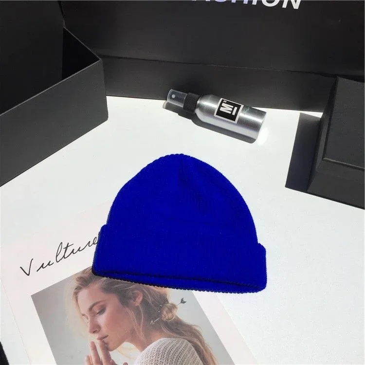 Beanies Women Solid Simple Winter Warm Cotton Knitted Womens Skullies All-match Trendy New Harajuku Chic Students Leisure Hats