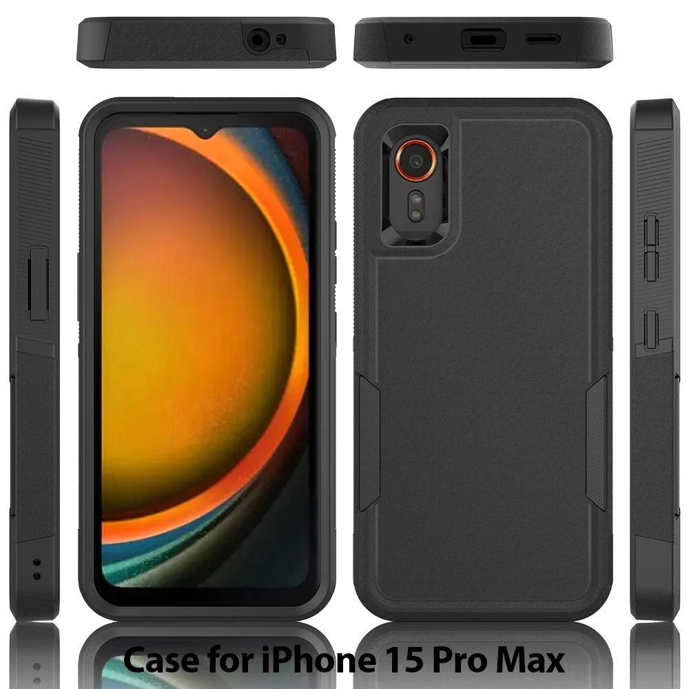 for Galaxy Xcover 7 Phone Case, Shockproof Hybrid Case Dual Layer Design Hard Cover for Samsung Galaxy Xcover 7 Cases