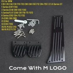 M Logo Fit For BMW E39 E46 E90 E92 E60 F10 F12 F13  F20 F25 F30 E87 E89 E53 E63 E87 Gas Brake Foot Rest Pedal Cover Pad Plate MT