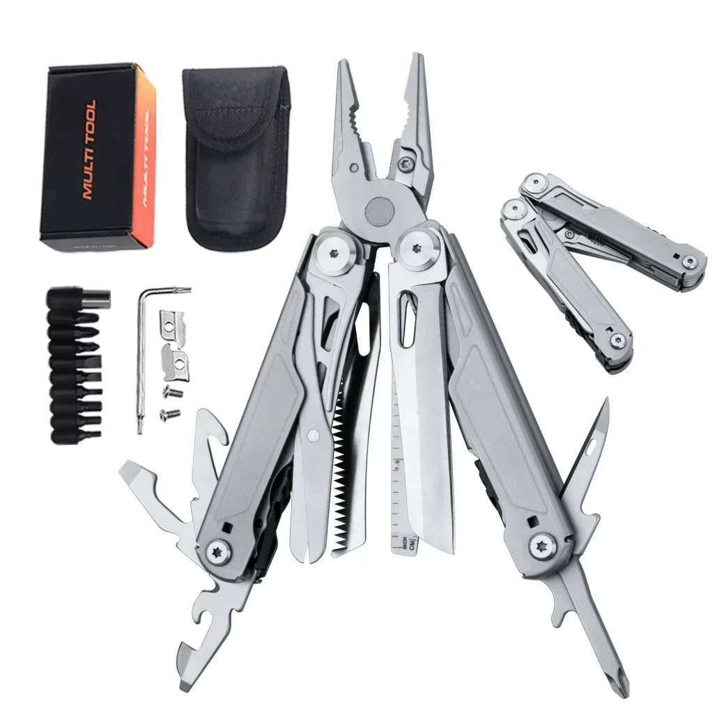 

Multitools DIY Multi Tool Multi-tool Folding Knife Scissor Cutter EDC Survival Gear Manual Multifunctional Plier