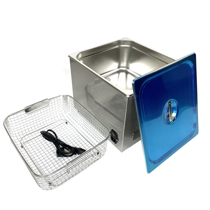 منظف المجوهرات بالموجات فوق الصوتية بتردد 40 كيلو هرتز مع أجزاء تنظيف دقيقة للتدفئة وإزالة الزيوت وتعزيز التألق