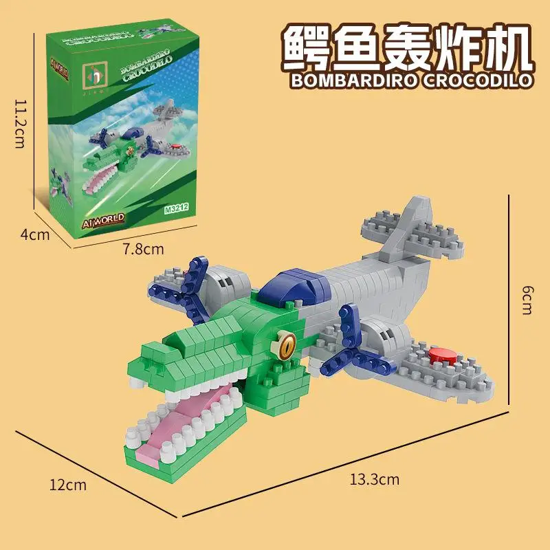 Kreatywne Klocki Figurki Shan Hai Jing Świat Zwierząt Zestaw Owadów Klocki Lis Buty do Biegania Rekin dla Dzieci Zabawka Prezent Model