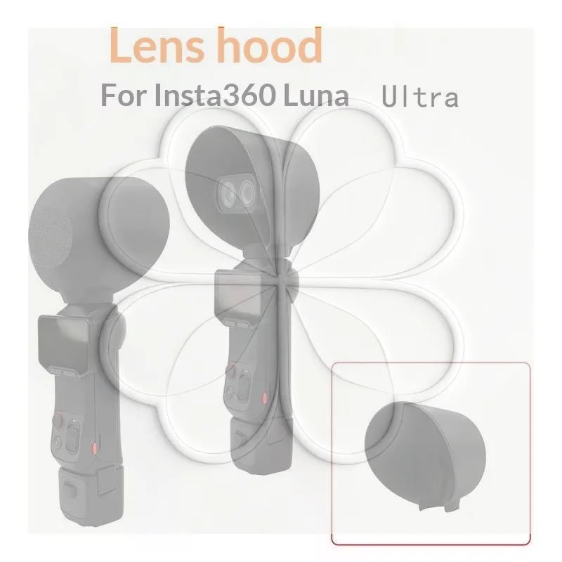 1Pcs Lens Hood Cap Outdoor Photography Light Blocking Scratch Protection Cover For Luna Ultra For Insta360