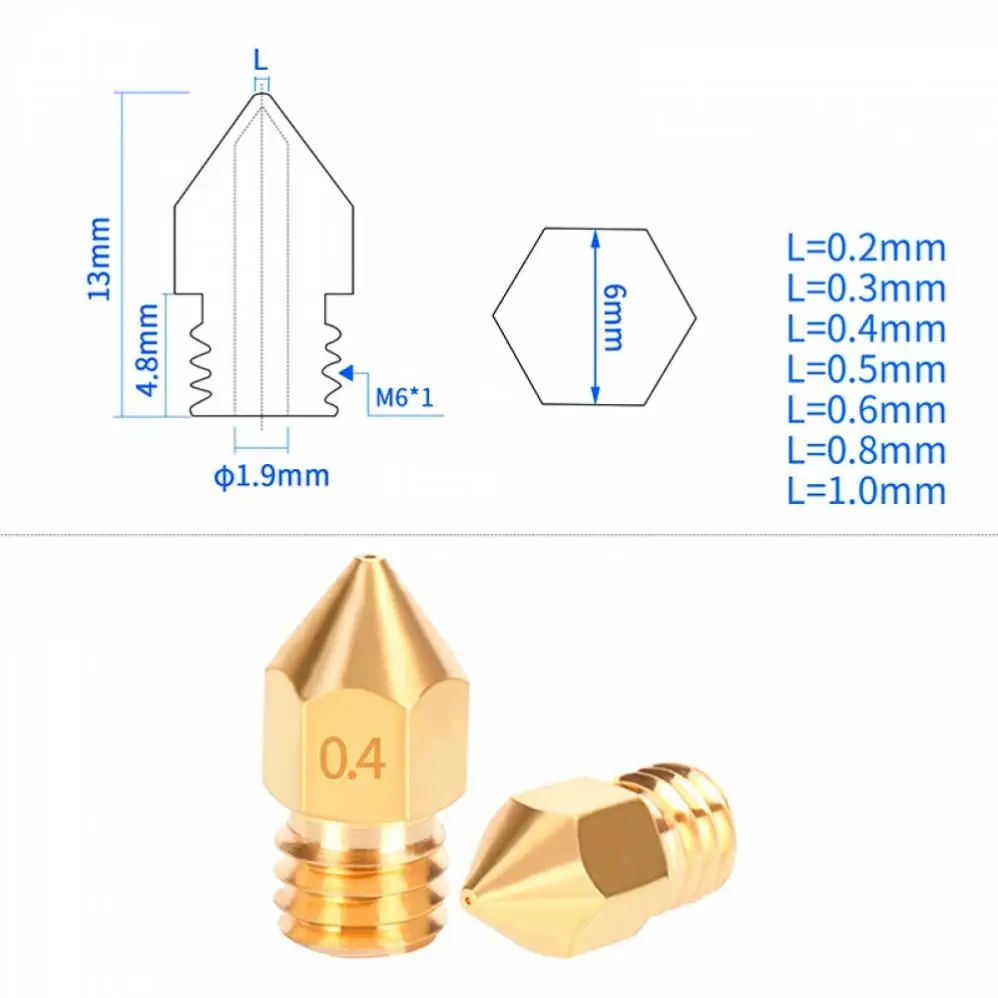 34pcs/set MK8 Extruder Nozzles 3D Printer Nozzle Cleaning Kit Fit for Ender 3 / Cr-10 with Cleaning Tool Kit