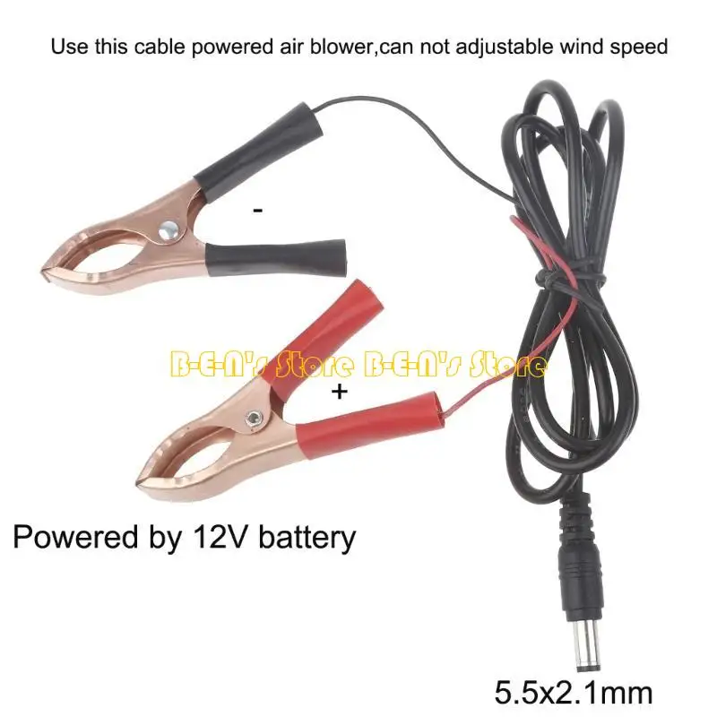Y1AD BBQ AIR Blower 12V محمولة خفيفة الوزن مروحة الشواء في الهواء الطلق في الهواء الطلق التخييم التخييم الإكسسوارات الأداة #3