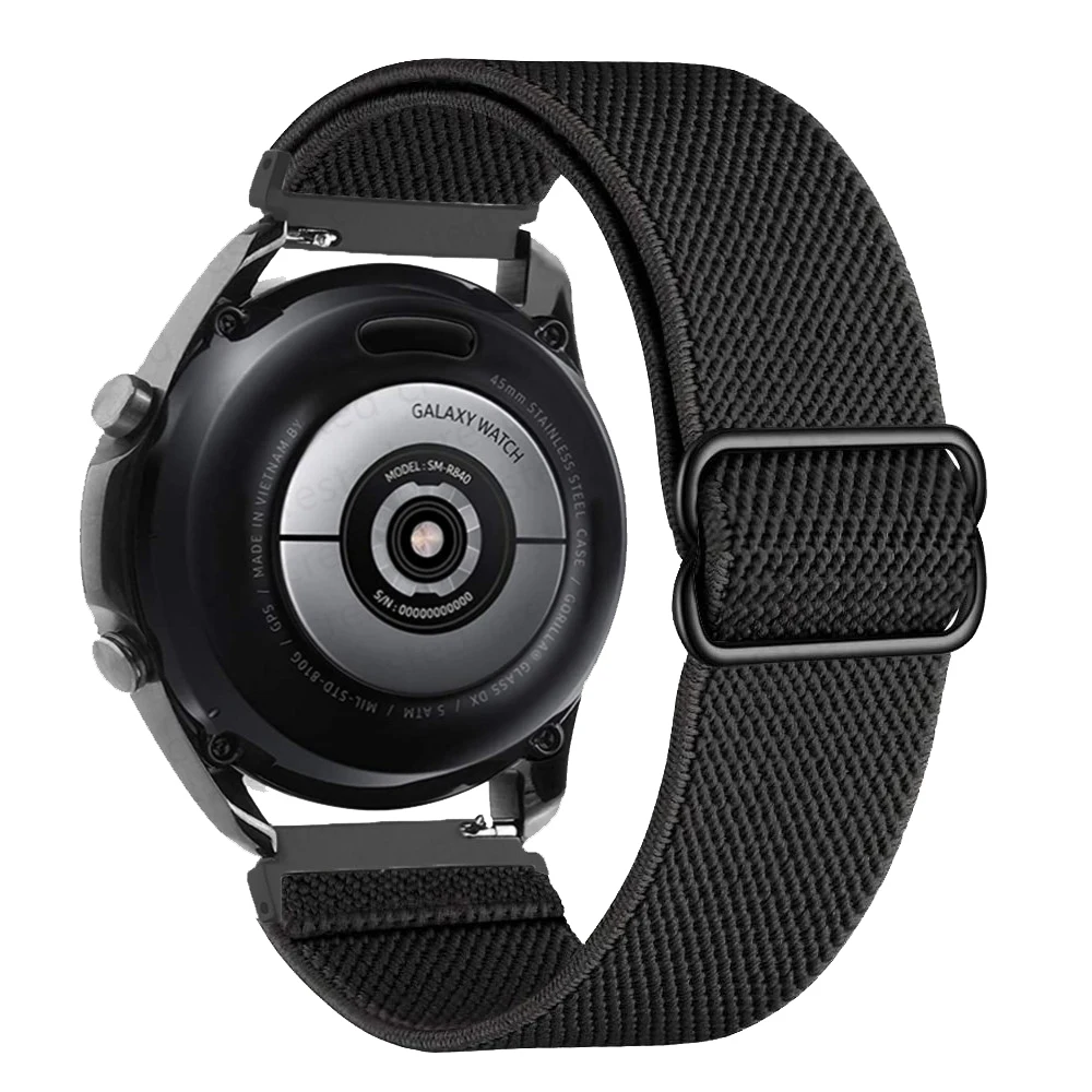 Garmin Vivoactive 3用の伸縮性ナイロンウォッチバンド,Forerunner 55, 158, 245, 645用ストラップ,20mm