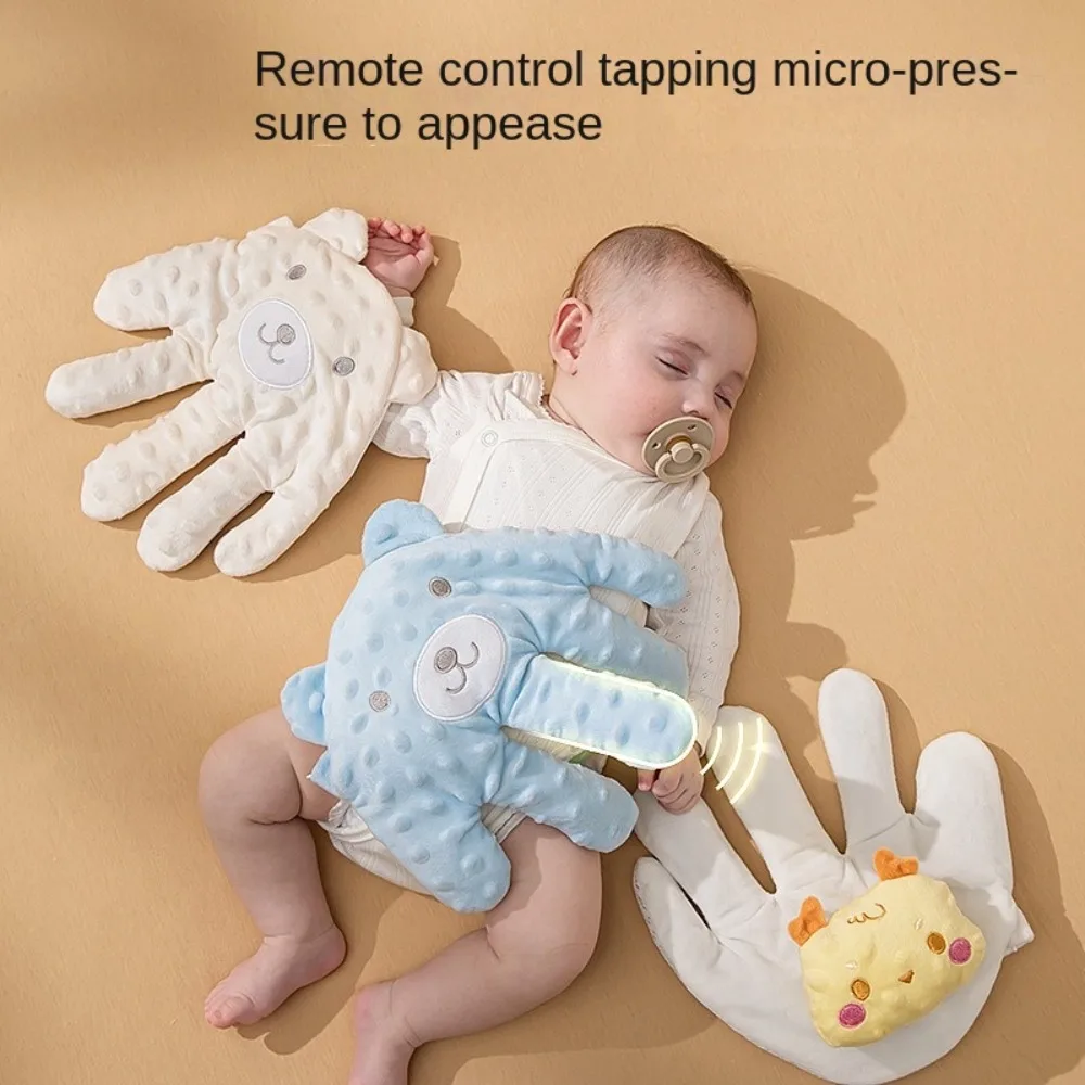 Soft Baby Startle Prevention Glove Cartoon Electric Baby Patting Toy Baby Sleep Aid With Remote Control Baby Sleeping Palm