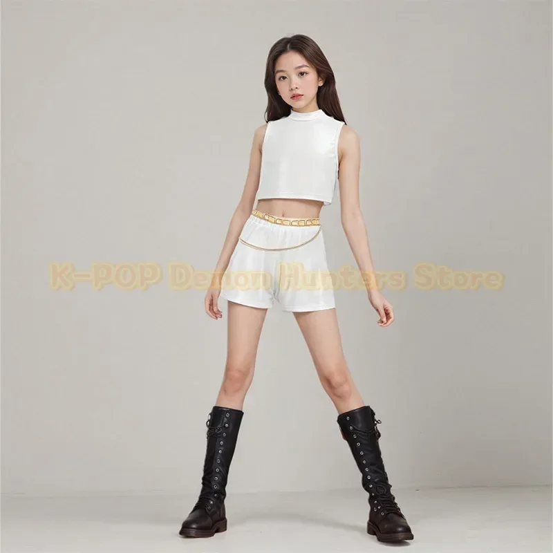 Nuovo KPop Demon Hunter Ragazze Abiti Fantasia Cantante Pop Carnevale Per Bambini Halloween Cosplay Rumi Zoey Mira Performance Costume