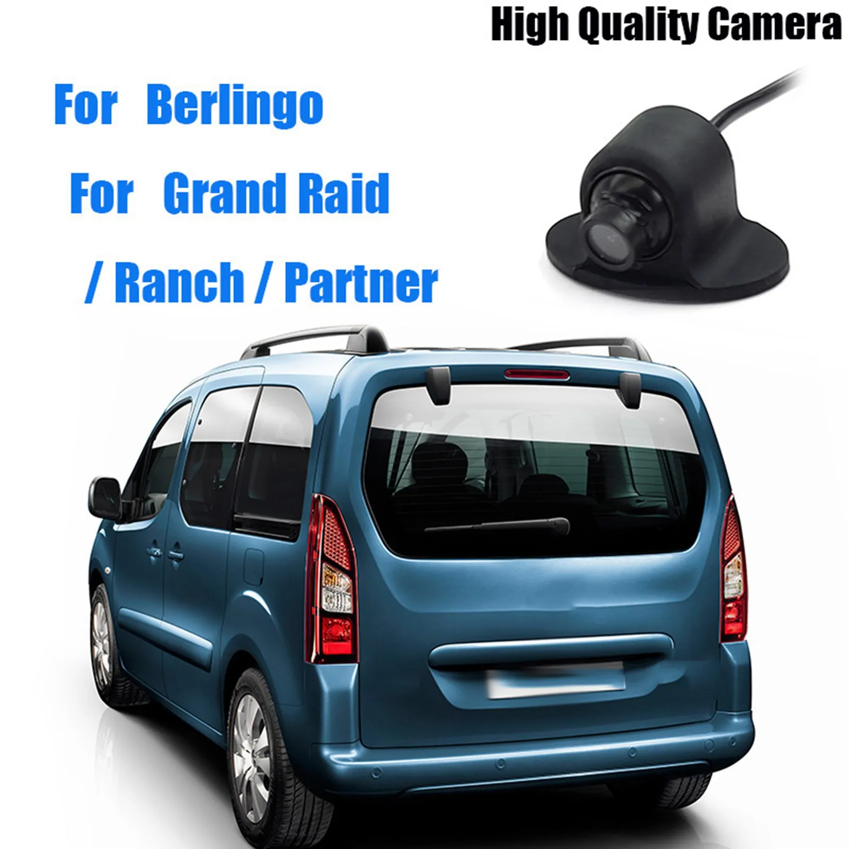 Rear View Back Up Camera CCD + RCA Parking Camera Auxiliary Camera for Citroen Berlingo Peugeot Grand Raid Ranch