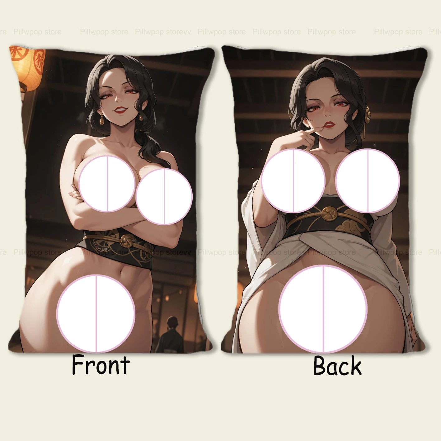 

R18 + Dakimakura аниме Kibutsuji Muzan наволочка для тела диванная подушка двухсторонняя наволочка с принтом 40X60 см