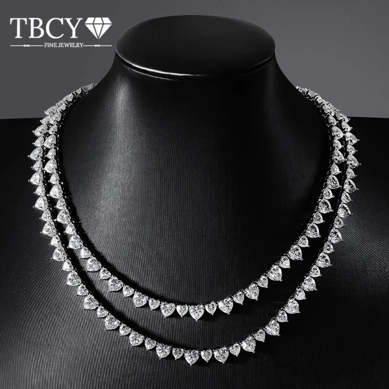 

TBCYD 47/53,5 TotalCarat 5 мм 6,5 мм D Цвет Сердце Муассанит Ожерелье для Женщин Свадебная Вечеринка Подарок На Годовщину Изящные Ювелирные Изделия