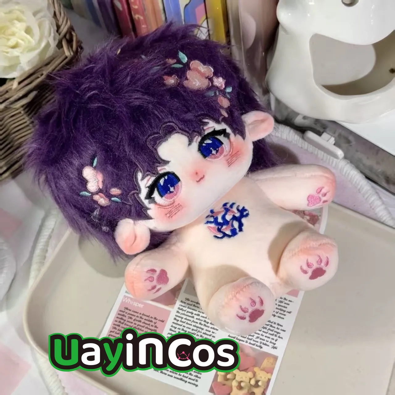 

В наличии 20 см Love and Deepspace Rafayel, мягкая плюшевая кукла со скелетом, подушкой, орнаментом, аниме-фигурка, игровая игрушка, детский подарок Ca