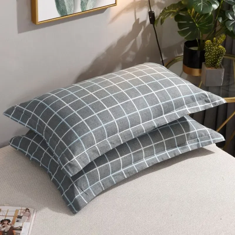 ‌Luxury Hotel Style Pillow Protectors - Queen Size Skin-Friendly Zippered Dustproof Pillowcase Covers Set of 2
