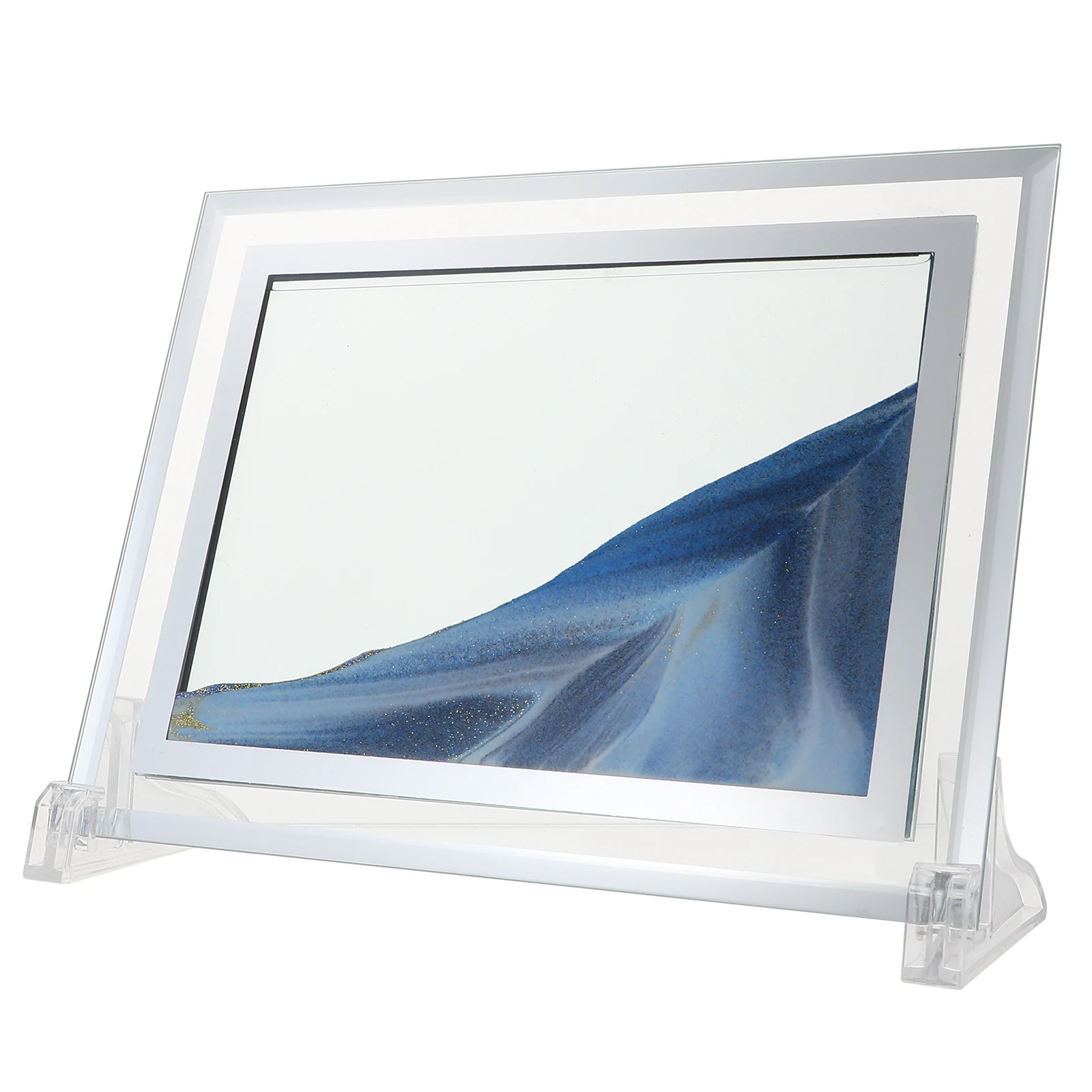 Marco de cristal decorativo con imagen de arena movediza 3D para fotos, certificados, decoración creativa para el hogar, oficina y dormitorio, alta calidad