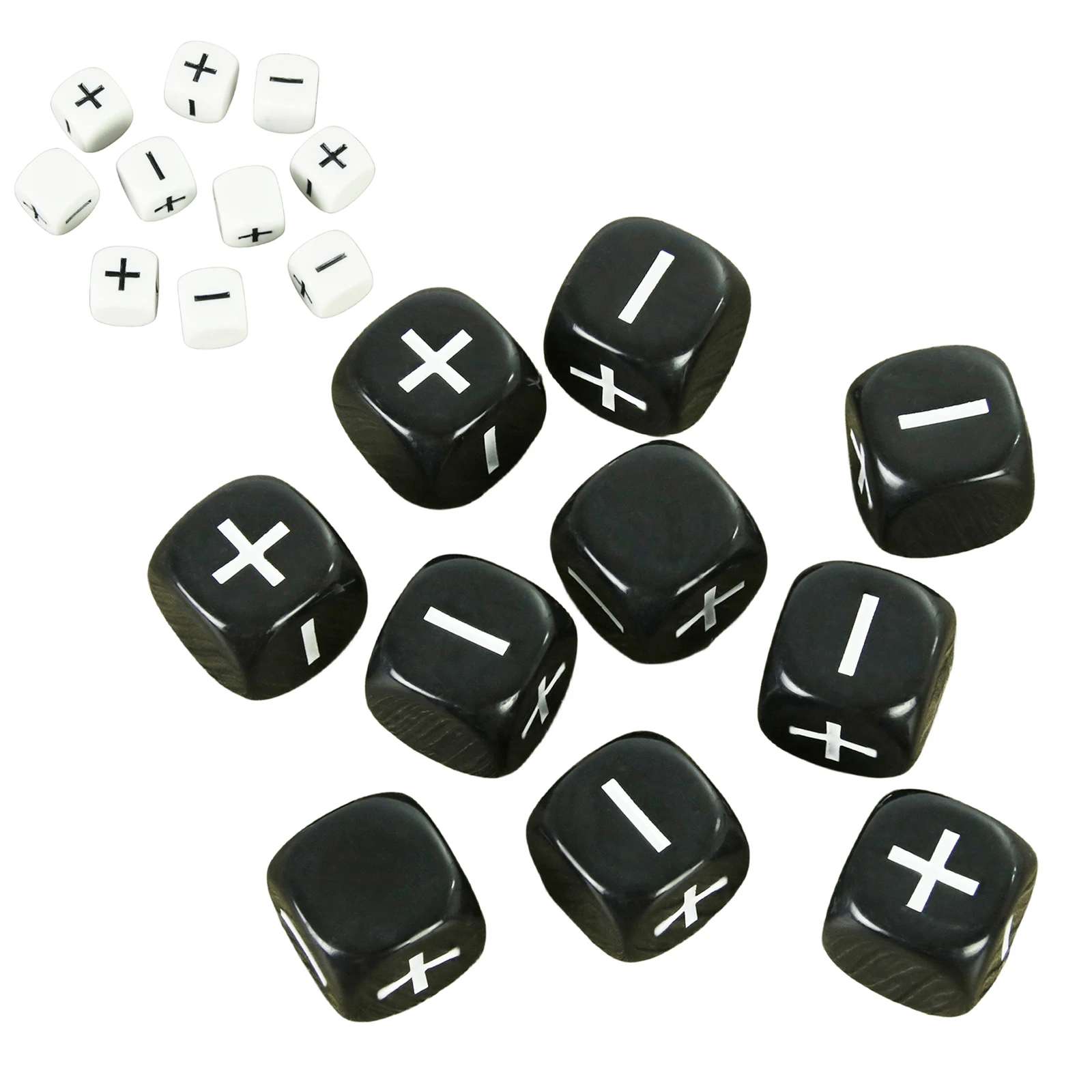 10Pcs Fate Dice Whi… - image