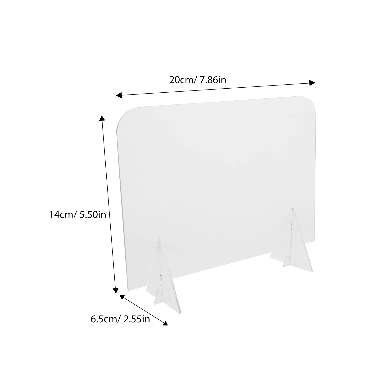 Portable Memo Acrylic Message Lightweight Writing Table Board For Home Office School Multi-Function Desktop Organizer Clear