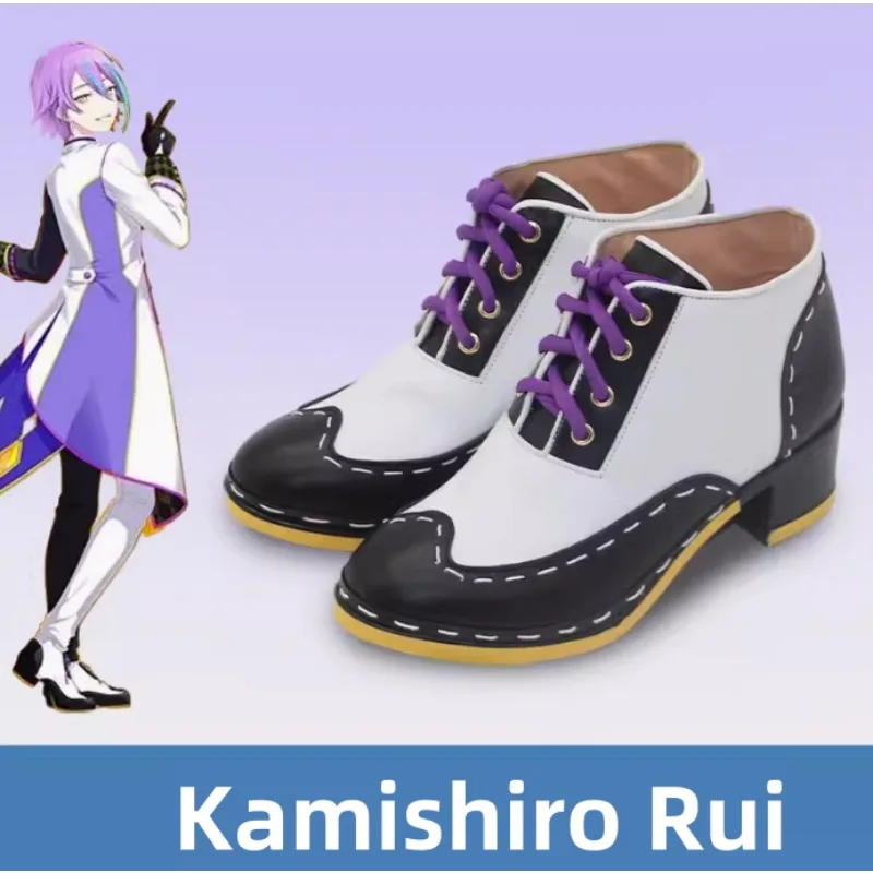 Project Sekai Colorful Stage Kamishiro Rui Cosplay Halloween Roleplay Shoes Boots Man Boy Anime Comic Exhibition Anniversary