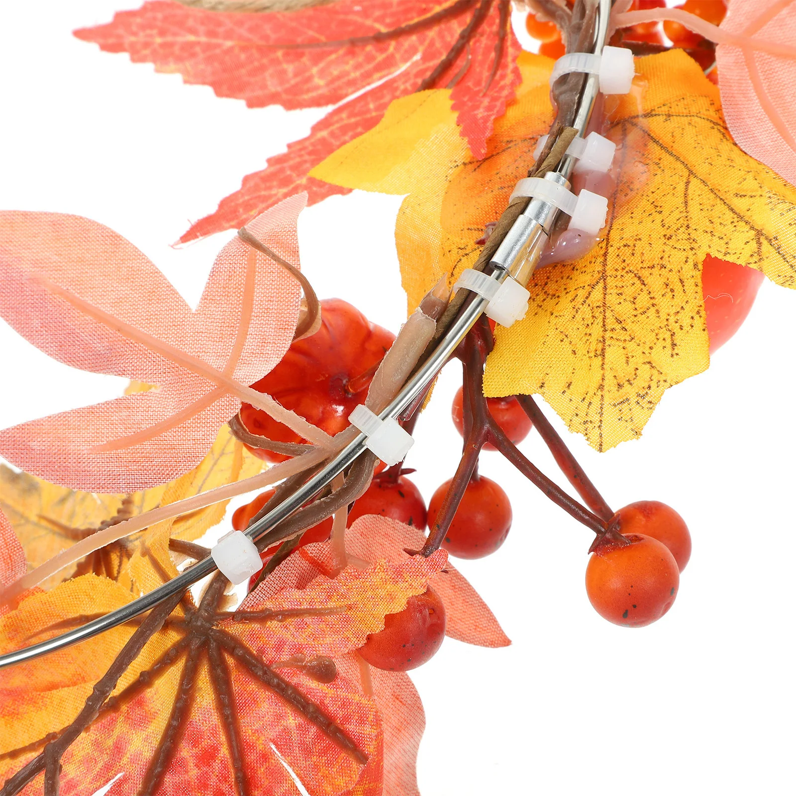 

Maple Leaves Pumpkin Fall Harvest Wreath For Front Door Wall Decor Thanksgiving Decoration Farmhouse Autumn Wreath Door